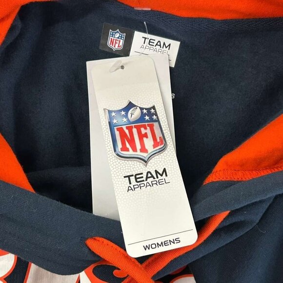 NWT Nfl Women's 2XL Team Apparel Chicago Bears Navy Pullover Hoodie - Picture 7 of 14